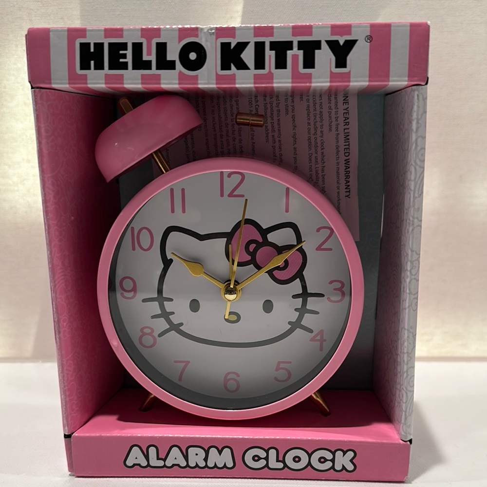 Hello Kitty Alarm Clock for Kids with big numbers.